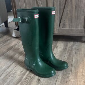 Women’s Hunter Forest Green Waterproof Boots